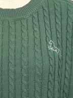 PULLOVER SWEATER: HUNTER GREEN