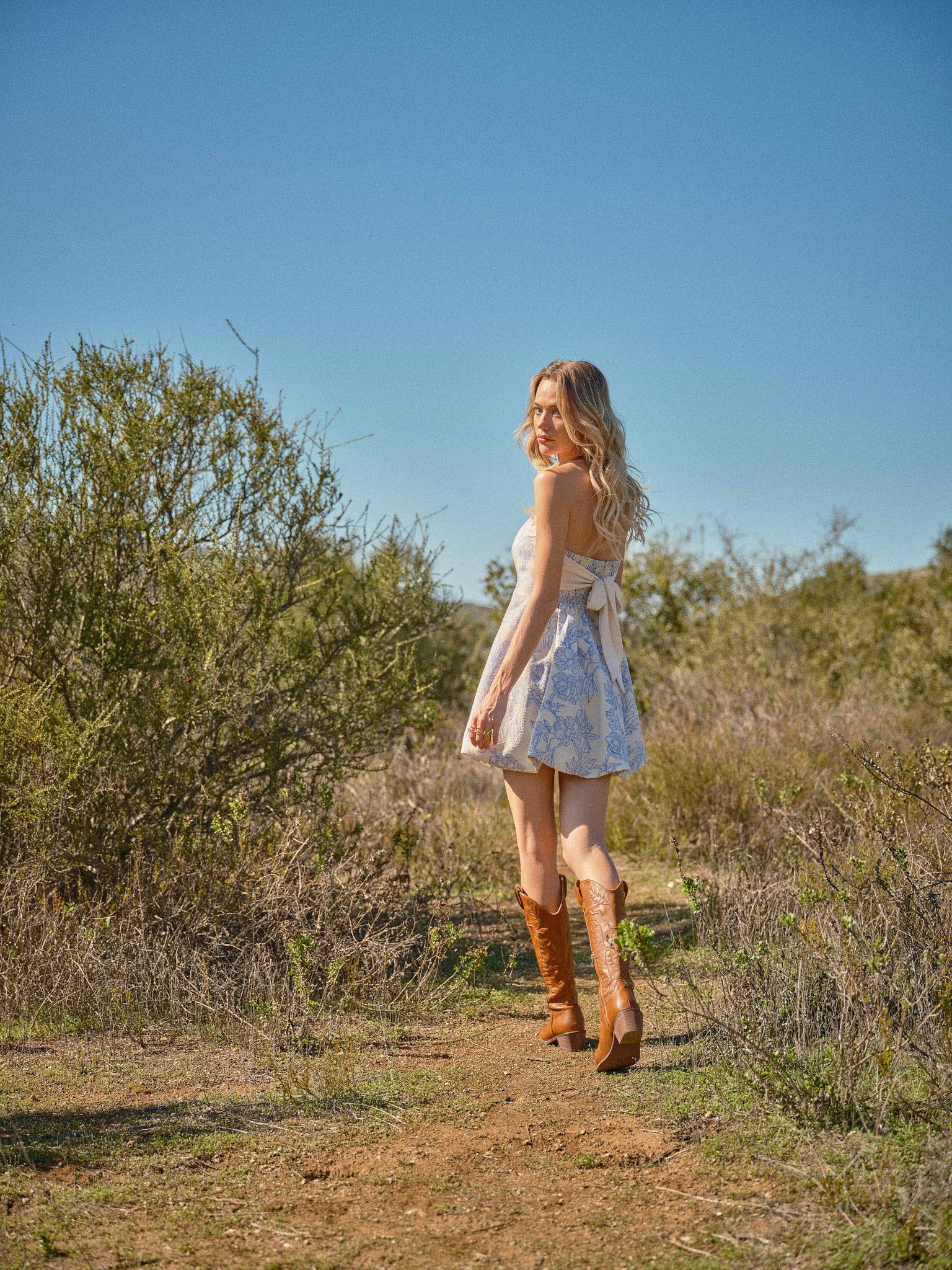 Textured Jacquard Floral Tube Minidress