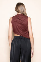 DIAGONAL FRINGE TANK TOP