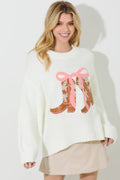 KNIT SWEATER: IVORY